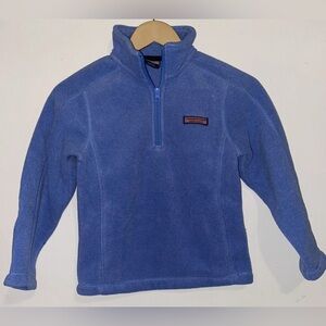 Vineyard Vines Kids 1/4 Zip Fleece,  Blue  Sz S